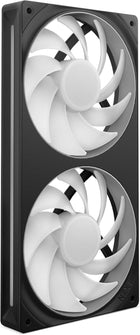 NZXT F240 RGB Core - 240mm Single-Frame Fan Unit with 2 x 120mm RGB Fans - Speed & Lighting Control - High Static Pressure & Airflow - Fluid Dynamic Bearings - 8 aRGB LEDs Per Fan - Black