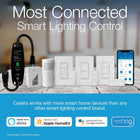 Lutron Caséta Smart Home Switch with Wall Plate, Works with Alexa, Apple HomeKit, and Google Assistant (Smart Hub Required) | 5A, for Ceiling and Exhaust Fans, LED Bulbs, Incandescent and Halogen | PDW-5ANS-WH-A | White