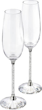 Swarovski Crystalline Clear Crystal Toasting Flutes, Set of 2