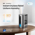 DREO 6L Humidifiers for Bedroom, Smart Warm & Cool Mist for Large Room, 60Hr Quiet Runtime for Baby, Plant, Humidity Sensor, Indicator Light, 12H Timer, Google/Alexa, HM713S