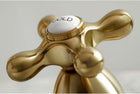 Kingston Brass KS1977AX 8 in. Widespread Bathroom Faucet, Brushed Brass