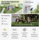 Tapo C560WS 4K 8MP Security Camera On, Outdoor Camera, Local Face Recognition, Starlight Color Night, CCTV Camera, IP66,360° AI Detection, WiFi 6, Flexible Storage, Google Home/Alexa, No Monthly fee