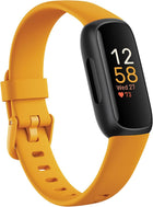 Google Fitbit Inspire 3 Health and Fitness Tracker with Stress Management, Workout Intensity, Sleep Tracking, 24/7 Heart Rate and More, Morning Glow/black, One Size (S and L Bands Included)