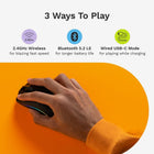 Glorious Model O 2 Mini Wireless Gaming Mouse: Superlight 57g, up to 210hr Battery, Dual Wireless 2.4GHz and Bluetooth 5.2, 26K Optical Sensor, 80M Clicks, 6 Programmable Buttons, FPS Mouse, Black