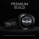 Logitech G Pro X Wired Gaming Headset: Blue VO!CE Detachable Boom Mic, DTS 7.1, 50 mm Drivers, USB/3.5mm Aux, Spare Memory Foam Ear Pads, USB DAC & Bag Included - Black