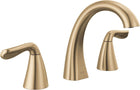 Delta Faucet Arvo Widespread Bathroom Faucet 3 Hole, Gold Bathroom Faucet, Bathroom Sink Faucet, Drain Assembly Included, Champagne Bronze 35840LF-CZ