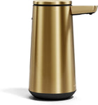 simplehuman Sensor Pump Foam Stainless Steel, Automatic Soap Dispenser for Kitchen and Bathroom, Touch-Free, Variable Dispense for Volume Control, Brass