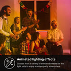 Kasa Smart LED Light Strip, 50 Color Zones RGBIC, 16.4ft Wi-Fi LED Strip Works w/Alexa, Google Assistant & SmartThings, High Brightness, 16M Colors, PU Coating, Trimmable, 2 Yr Warranty (KL420L5)