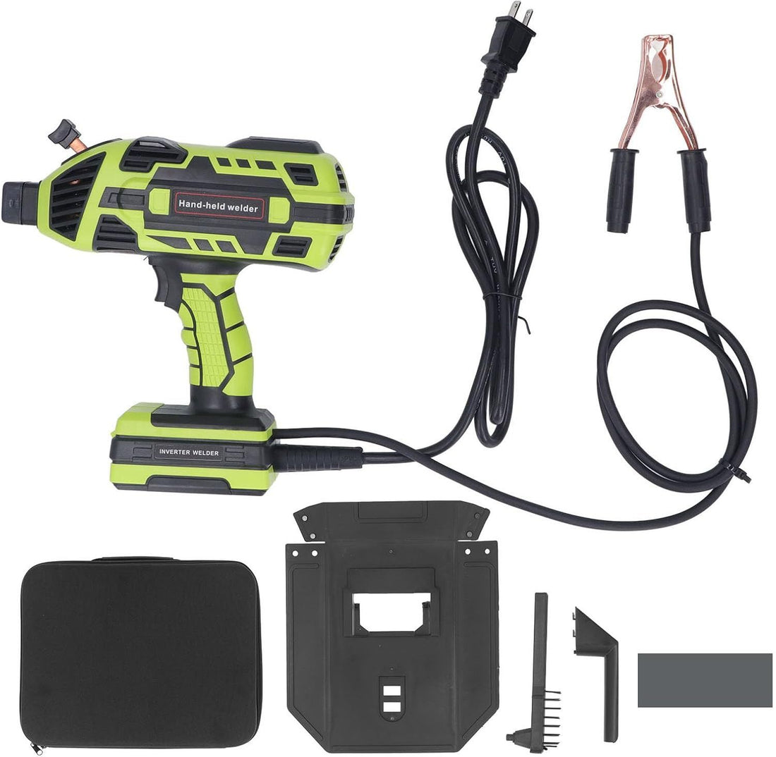 Welding Machine Portable ARC Welder Machine Gun 6 Variable Current Handheld Welding Machine Electric Stick Welder Machine Kit (US Plug 110V)