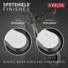 Delta Faucet Arvo 14 Series Single-Handle Shower Faucet, Shower Trim Kit with 4-Spray In2ition 2-in-1 Dual Hand Held Shower Head with Hose, SpotShield Stainless 142840-SP-I (Valve Included)