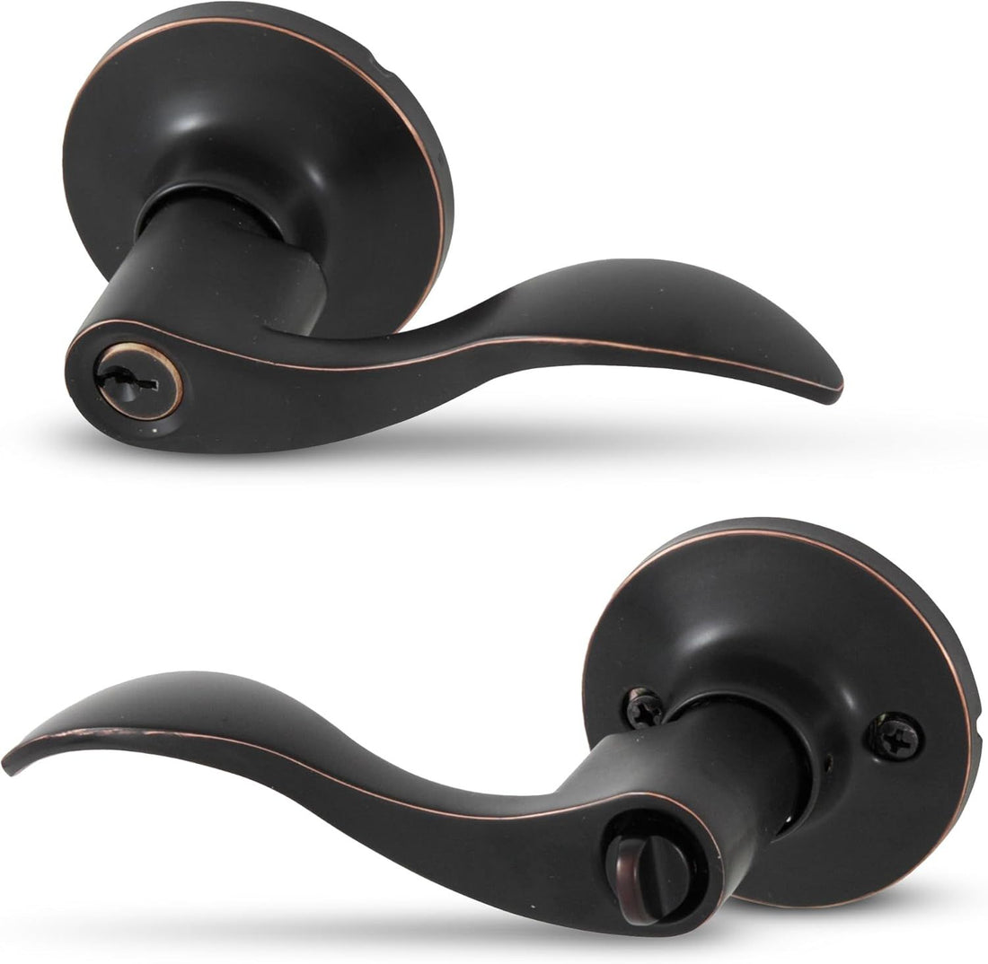 Honeywell 8106401 Wave Entry Door Lever, Oil Rubbed Bronze