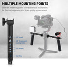 NEEWER Dual Handgrip Compatible with DJI RS5 RS4 RS4 Pro RS3 RS3 Pro RS2 RSC2 Ronin S SC Gimbal, Dual Handle Kit with 2 Mini NATO Rails, Quick Release NATO Clamps, 1/4\ & 3/8\ Threads, GA006