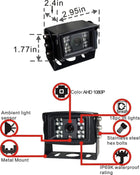 AHD 1080P 7 Reverse Rear View Backup Camera System, Camera with Night Vision Waterproof IP69K Vibration-Proof 10G for Tractor/Truck/Bus/Motorhome/Excavator/Caravan/Skid Steer/Harvester