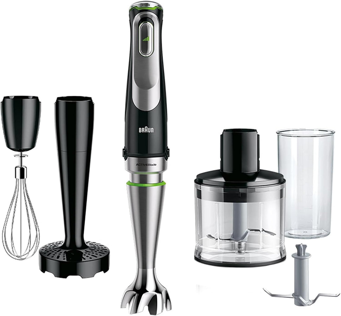 Braun MultiQuick 9 Hand Blender with iMode Technology, 700W Motor | #1 Hand Blender Brand, Manual Speed Control, 3 Power Settings, Single Hand Operation, ActiveBlade Technology