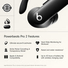 Beats Powerbeats Pro 2 Wireless Bluetooth Earbuds - Noise Cancelling, Heart Rate Monitor, IPX4, Up to 45H Battery & Charging Case, Works with Apple & Android - Jet Black