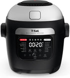 T-fal Multicook Actifry, Multicooker & Air Fryer with Automatic Stirring Paddle, 6 L / 6.3 Qt., Chrome
