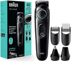 Braun All-in-One Style Kit Series 3 3450, 5-in-1 Trimmer for Men with Beard Trimmer, Ear & Nose Trimmer, Hair Clippers & More, Ultra-Sharp Blade, 40 Length Settings and Washable