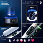 Oral-B Power iO Series 10 Electric Toothbrush, Cosmic Black, iO10 Rechargeable Power Toothbrush with iO Sense Charger, 4 Brush Heads, and Charging Travel Case