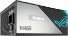 ASUS ROG Thor 1600W Titanium (1600 Watt, Fully Modular Power Supply, 80+ Titanium, Lambda A++ Certified, GaN MOSFETs, Digital Power Control, ROG heatsinks, 135mm PWM Fan, 0dB Mode, OLED Panel)