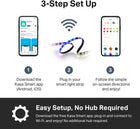 Kasa Smart LED Light Strip, 50 Color Zones RGBIC, 16.4ft Wi-Fi LED Strip Works w/Alexa, Google Assistant & SmartThings, High Brightness, 16M Colors, PU Coating, Trimmable, 2 Yr Warranty (KL420L5)