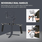 NEEWER Dual Handgrip Compatible with DJI RS5 RS4 RS4 Pro RS3 RS3 Pro RS2 RSC2 Ronin S SC Gimbal, Dual Handle Kit with 2 Mini NATO Rails, Quick Release NATO Clamps, 1/4\ & 3/8\ Threads, GA006