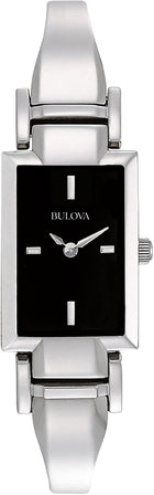 Bulova Classic Quartz Women\'s Watch, Stainless Steel Bangle, Silver-Tone (Model: 96L138)