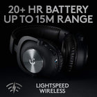 Logitech G PRO X Wireless Lightspeed Gaming Headset with Blue VO!CE Mic Filter Tech, 50 mm PRO-G Drivers, and DTS Headphone:X 2.0 Surround Sound, 20+ Hour Battery Life, Black