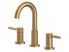 allen + roth Harlow Simplefit Brushed Gold Widespread 2-handle WaterSense Mid-arc Residential Handle Bathroom Sink Faucet with Drain