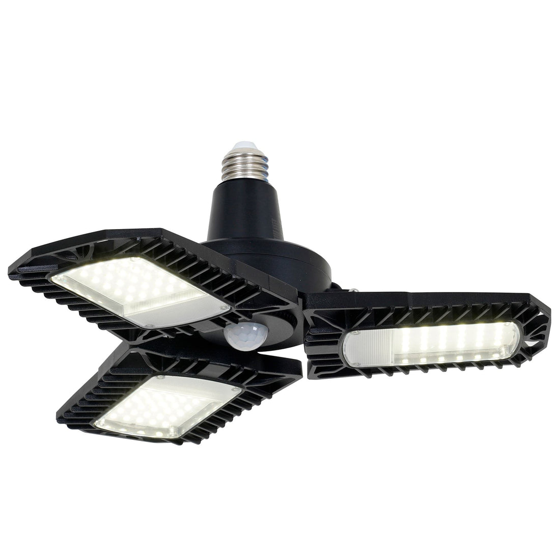 Utilitech 1-ft 8000 Lumens Black 3 -Light LED Diffuser Garage Shop Light