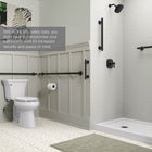 KOHLER Ealing 42-in Matte Black Wall-mount ADA Compliant Grab Bar ( 300-lb Weight Capacity )