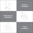 KOHLER Ealing 42-in Matte Black Wall-mount ADA Compliant Grab Bar ( 300-lb Weight Capacity )