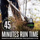 EGO POWERLOAD 56-volt 15-in Telescopic Shaft Battery String Trimmer 2.5 Ah (Battery Included) (Charger Included)