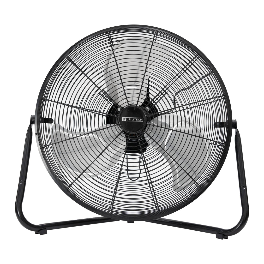 Utilitech 20-in High Velocity Indoor Floor Fan, in Black