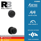 RELIABILT Baron Matte Black Exterior Single-Cylinder Deadbolt and Keyed Entry Door Knob Combo Pack