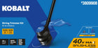 Kobalt Gen4 40-volt 15-in Straight Shaft Battery String Trimmer 4.0 Ah (Battery Included) (Charger Included)