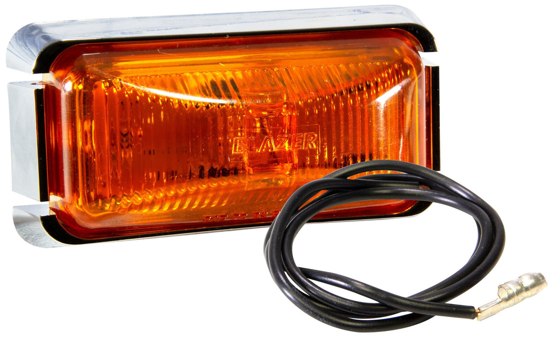Hopkins LED 2-1/2\" Sealed Rectangular Clearance/side Marker Kit with Reflex, Amber
