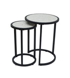 Style Selections Nesting Round Outdoor End Table 16.25-in W x 16.25-in L