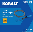 Kobalt 1/4-in x 15-ft High carbon wire Hand auger for Sink