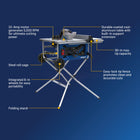 Kobalt 10-in 15 -Amp 120 -Volt Portable Jobsite Table Saw with Folding Stand