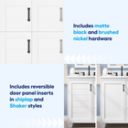 allen + roth Rigsby 30-in White Undermount Single Sink Bathroom Vanity with White Engineered Marble Top (Fully Assembled)