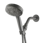 allen + roth Nevis 6 -Spray Matte Black 3.5-in Round Handheld Shower Head 1.8 GPM
