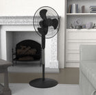 Utilitech 18-in Indoor Oscillating Pedestal Fan, in Black with Remote