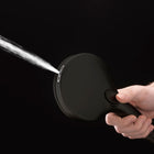 allen + roth Nevis 6 -Spray Matte Black 3.5-in Round Handheld Shower Head 1.8 GPM