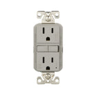 Eaton 15 -Amp 125-volt Tamper Resistant Weather Resistant GFCI Residential Decorator Outlet Receptacles , Gray