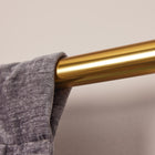 Origin 21 36-in to 72-in Brushed Gold Iron Single Curtain Rod with Finials