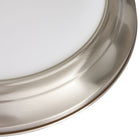 Project Source 13-in Brushed Nickel Indoor 1 -Light LED Flush Mount Light with Frosted Glass