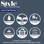 Style Selections Jamestown Hickory 12-mil x 7-in W x 48-in L Waterproof Click Lock Luxury Vinyl Plank Flooring ( 23.21-sq ft Per Carton )