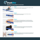 SharkBite 1/2-in PEX Barb x 3/8-in OD Compression Brass Quarter turn Stop Straight valve