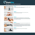 SharkBite 1/2-in PEX Barb x 3/8-in OD Compression Brass Quarter turn Stop Straight valve