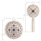 Oxygenics Drench 55.0 -Spray Brushed Nickel 6-in Round Rain High Pressure Shower Head with Handheld Combo 1.8 GPM
